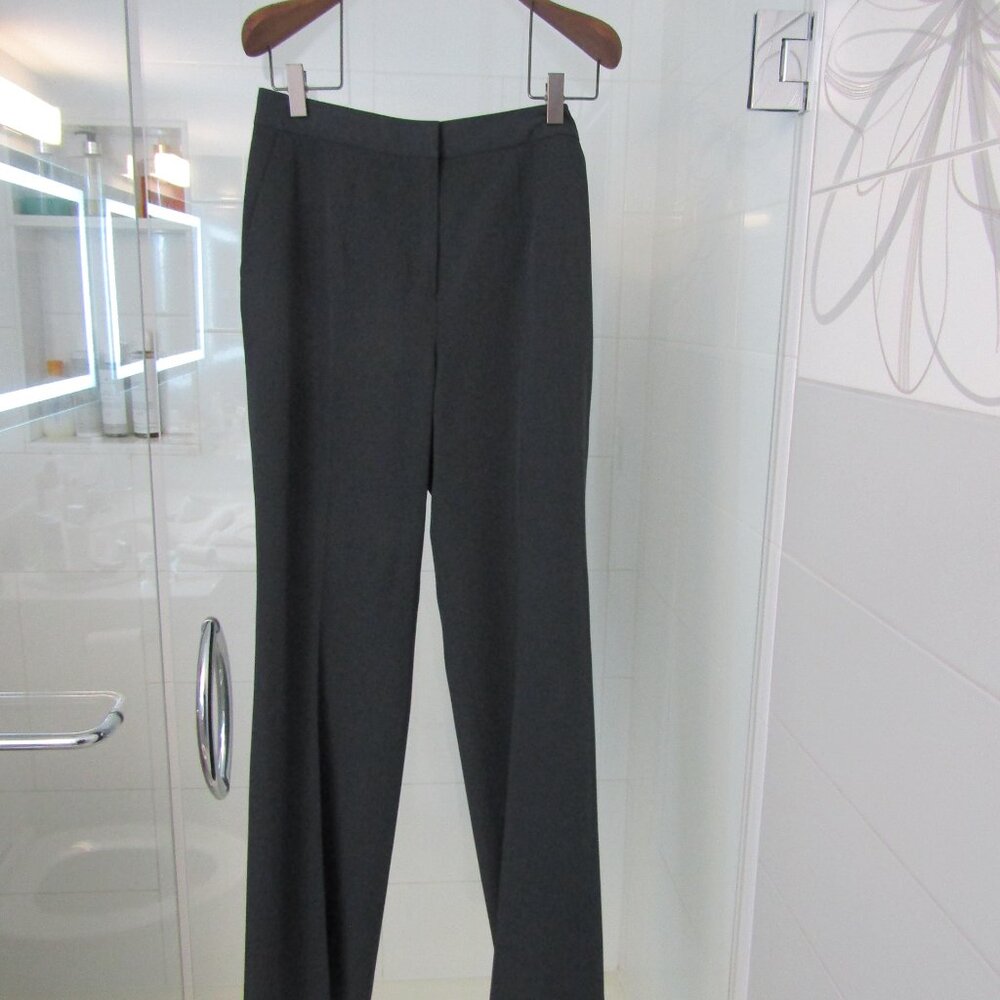CALVIN KLEIN Black/ Dark Charcoal Pants Pantsuit Blazer Jacket----Size 6 - Picture 4 of 5